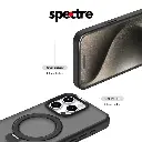 Stealth Case For iPhone 15 Pro With KickStand (Dark Blue)