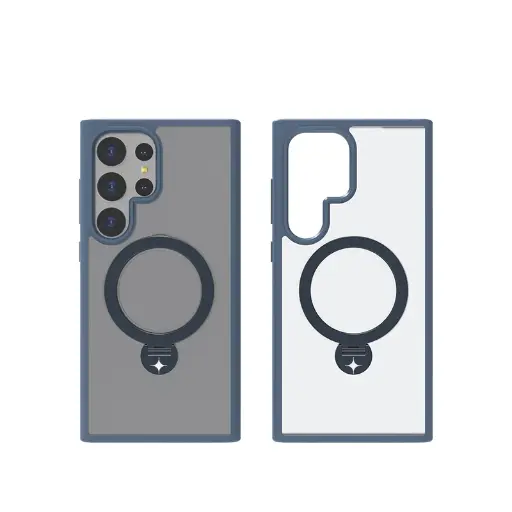 [SPCT-STK-SM23U-DB] Stealth Case For S24 Ultra With Kick Stand (Dark Blue)