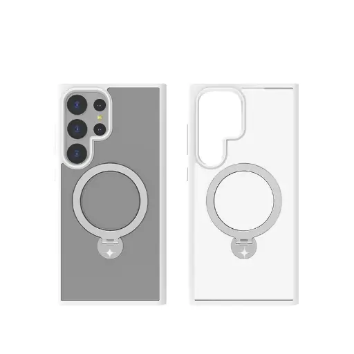 [SPCT-STK-SM23U-TRN] Stealth Case For S24 Ultra With Kick Stand (Matte Transparent)