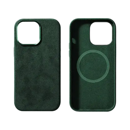 [MC-DGRP14PM-SPC] iPhone 14 Pro Max - Alcantara Case- Midnight Green