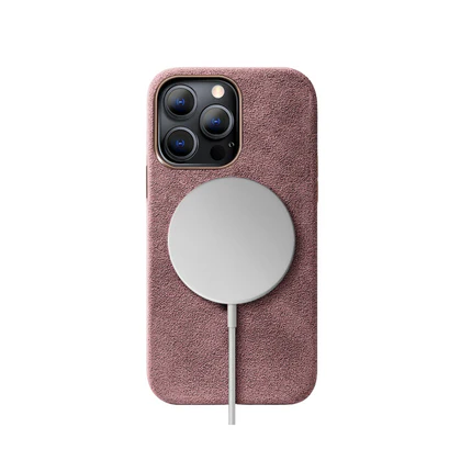 [MC-PNKIP13PM-SPC] iPhone 13 Pro Max - Alcantara Case - Dirty Pink